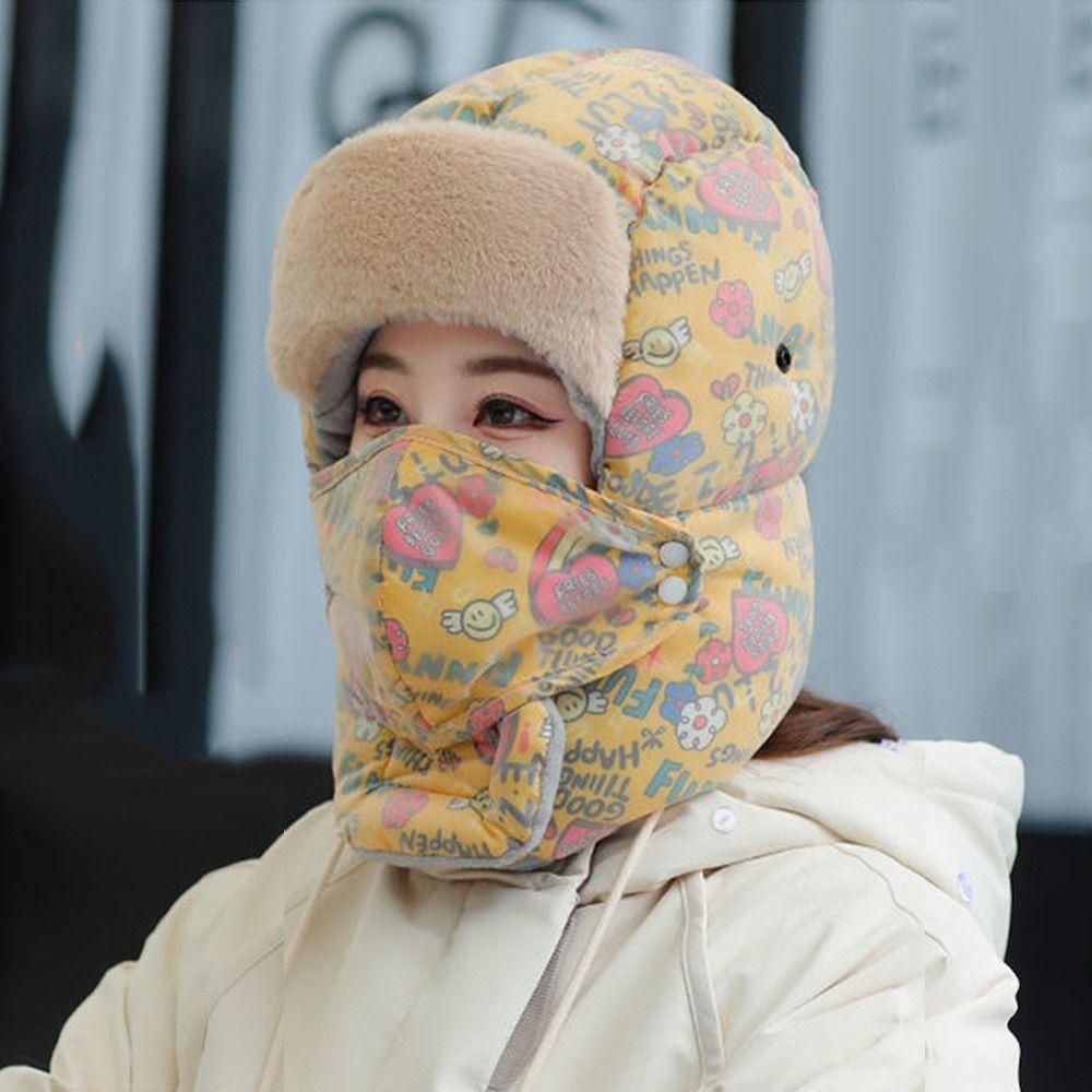 Mũ Bomber Giả Lông Thú Kiểu Nga Dễ Thương Cho Bạn Gái