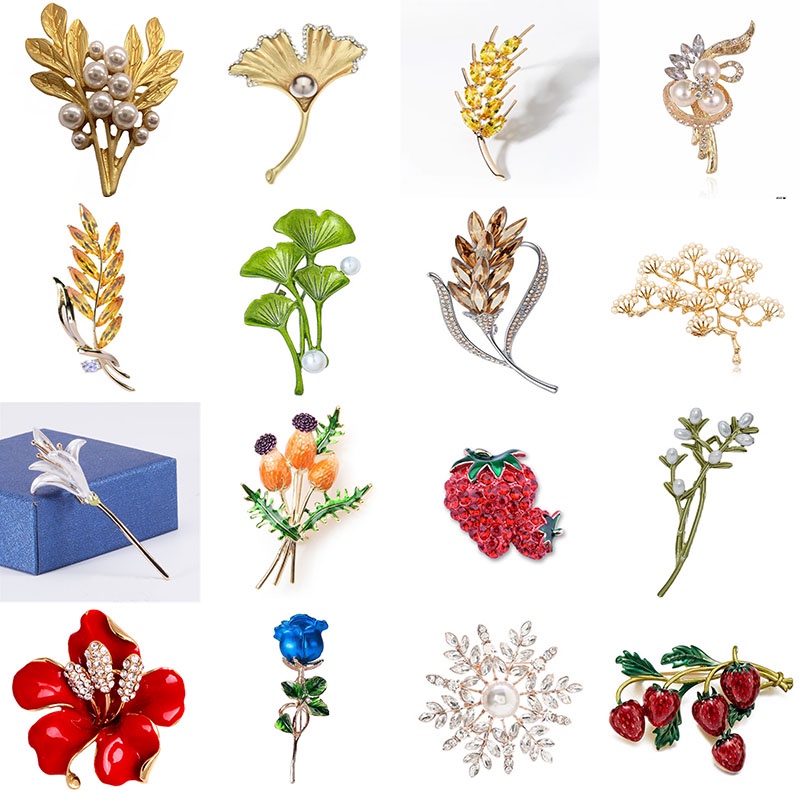 Ghim CàI ÁO HìNh TráI Cây ĐíNh Kim Cương Giả ThờI Trang Cho Nữ