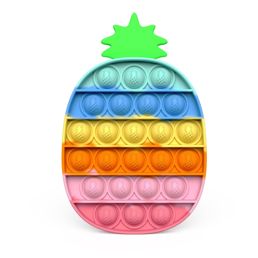 Đồ chơi bóp bong bóng để bàn màu macaron bằng silicone xinh xắn cho trẻ em