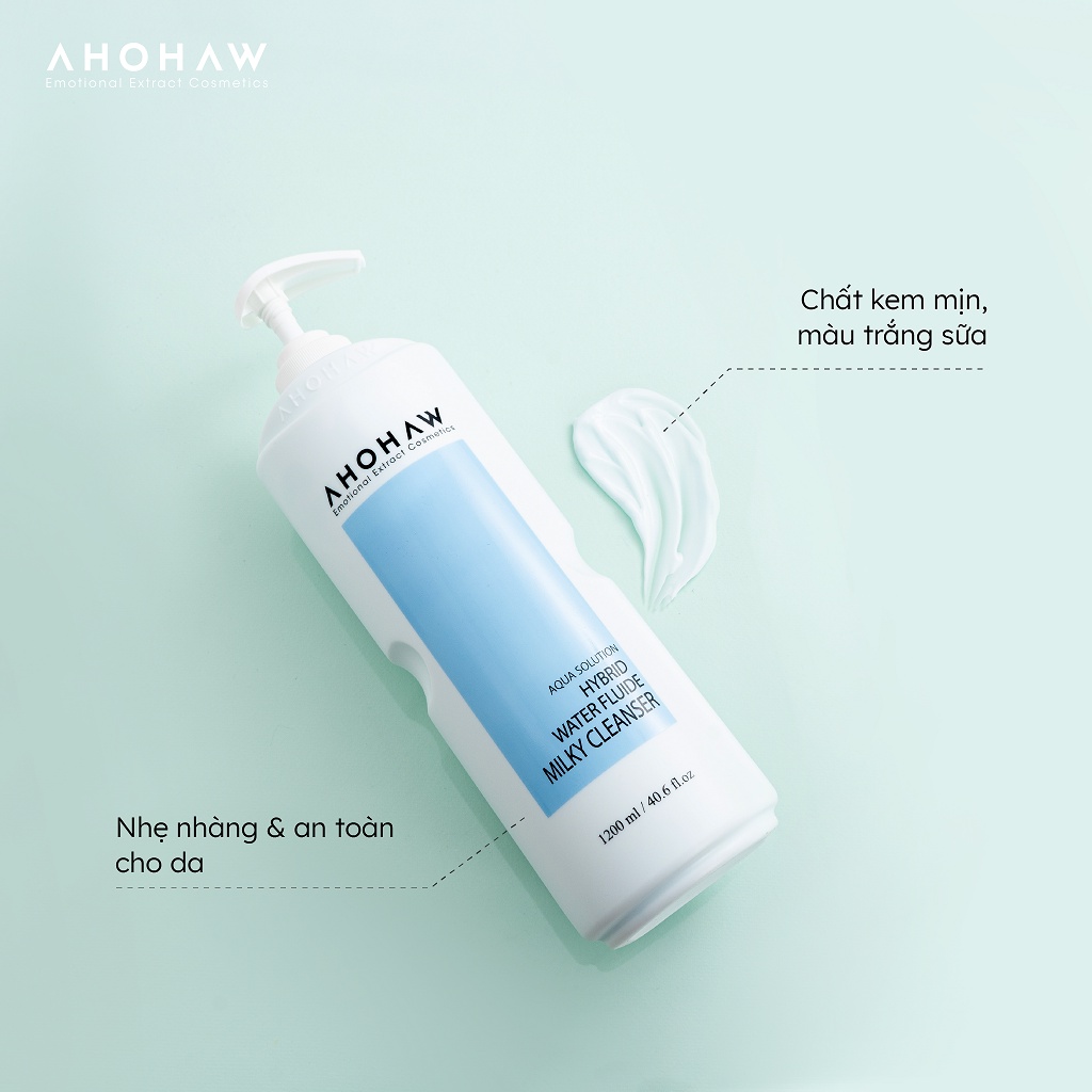 Sữa tẩy trang dành cho mọi loại da Ahohwa Aqua Solution - Hàng chính hãng
