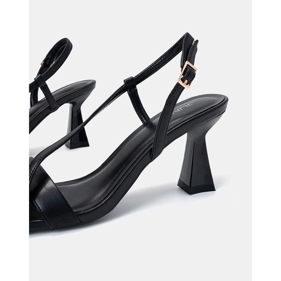 Giày Sandal 7CM JUNO Phối Quai Chéo Gót Thanh SD07087