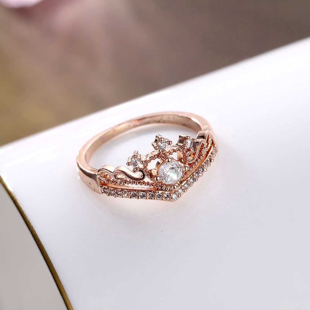 Nhẫn Hợp Kim Tạo Hình Vương Miện 2020 Phong Cách Vintage Sành Điệu