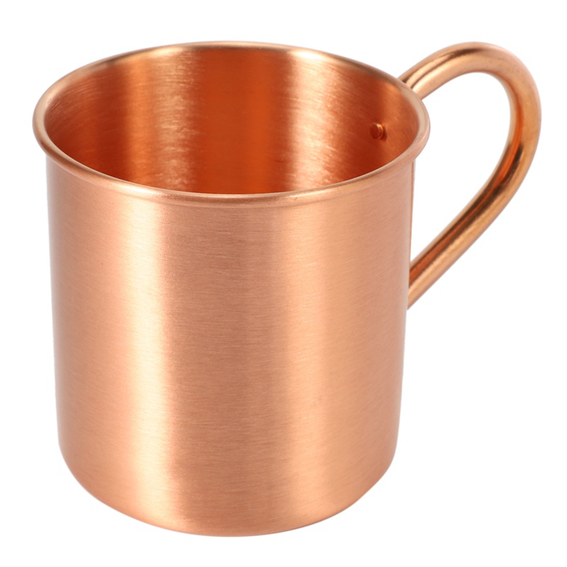 Cốc Uống Bia / Cà Phê / Sữa Bằng Đồng Nguyên Chất Màu Trơn Không Lót Bên Trong