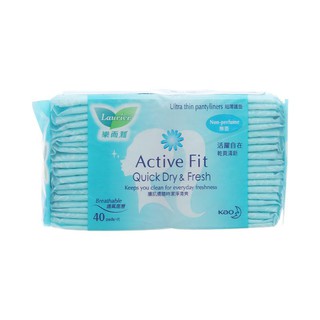 Băng vệ sinh hằng ngày Laurier Active Fit Quick Dry & Fresh 40 miếng (Không mùi)

