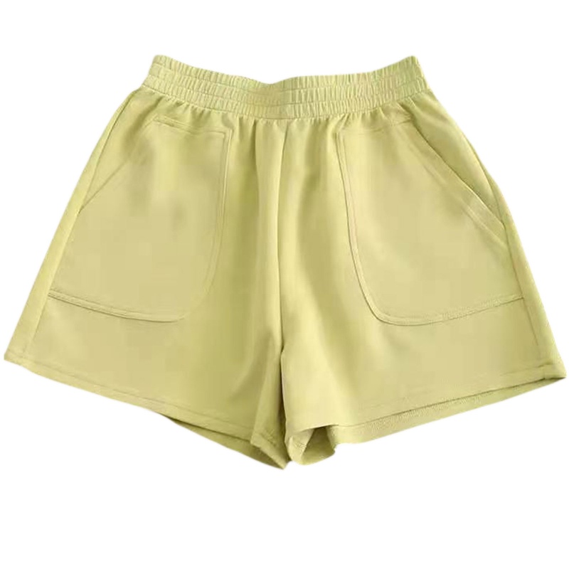 Quần Short Thể Thao Lưng Cao Co Giãn Màu Sắc Kẹo Ngọt Thời Trang Mùa Hè Cho Nữ