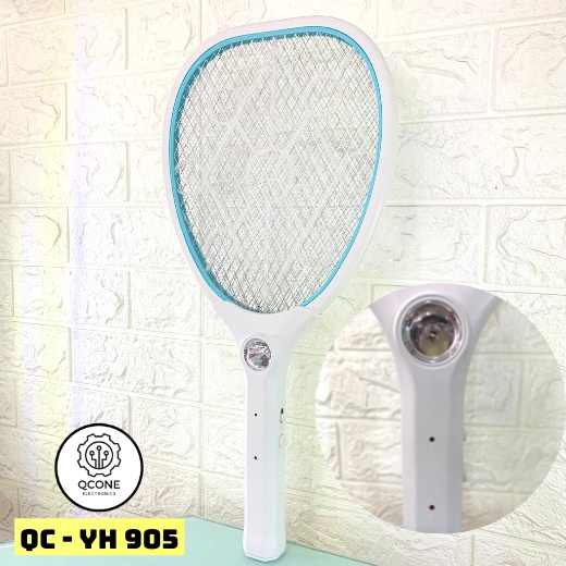 Vợt bắt muỗi bằng điện Qcone YH905 tích hợp đèn led thu hút muỗi với thiết kế cải tiến