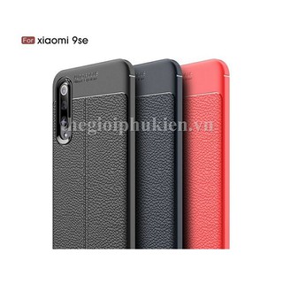 Ốp lưng Xiaomi Mi 9 SE, Mi 9 silicon giả da, chống sốc Auto Focus,