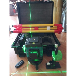 Máy laser cân mực bắn cốt MAKITA 12 tia xanh laze có điều khiển, kính, sạc, chân đế máy, hộp nhựa