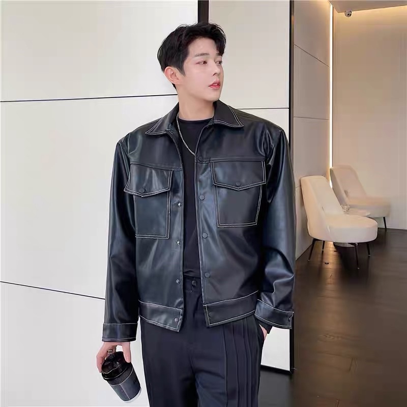 ÁO KHOÁC DA DÁNG LỬNG CHO NAM |TAHISHOP|