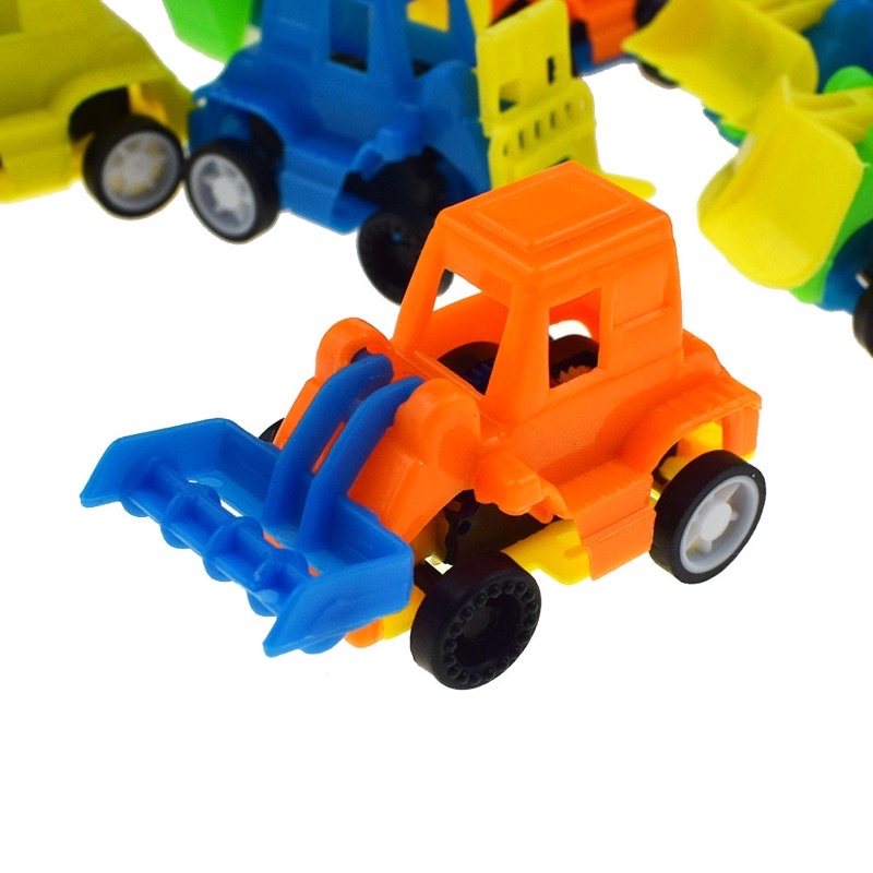 [ Rẻ Vô Địch ] Xe Công Trường Chạy Cót Mini, Xe Ủi Đất Chạy Cót Các Loại Cho Bé.