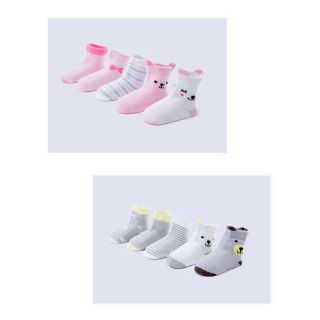 SET 5 ĐÔI TẤT LƯỚI CỔ CAO CHO BÉ