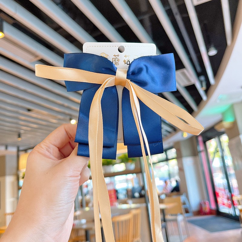Kẹp Tóc Nơ Vải Ruy Băng Thời Trang