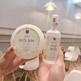 Combo xịt tóc tinh dầu bưởi+ ủ tóc bưởi dừa
