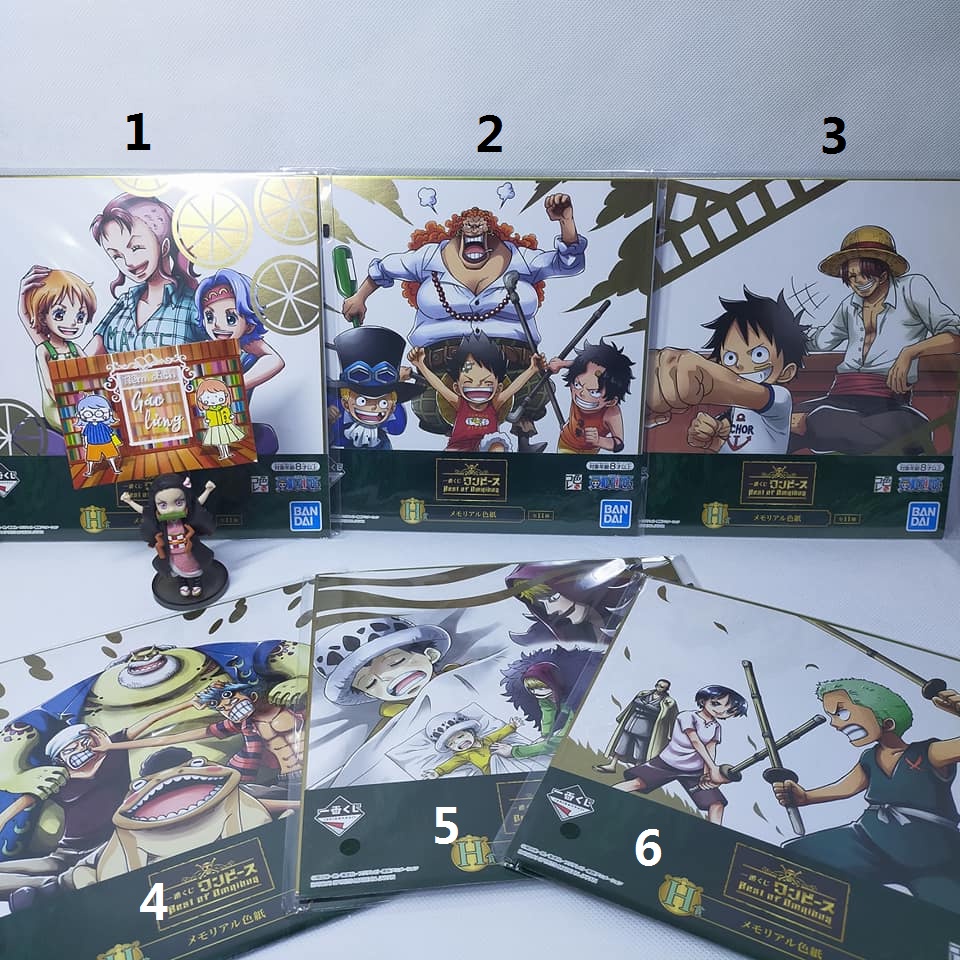 One Piece Memorial Shikishi kích cỡ 20x20cm