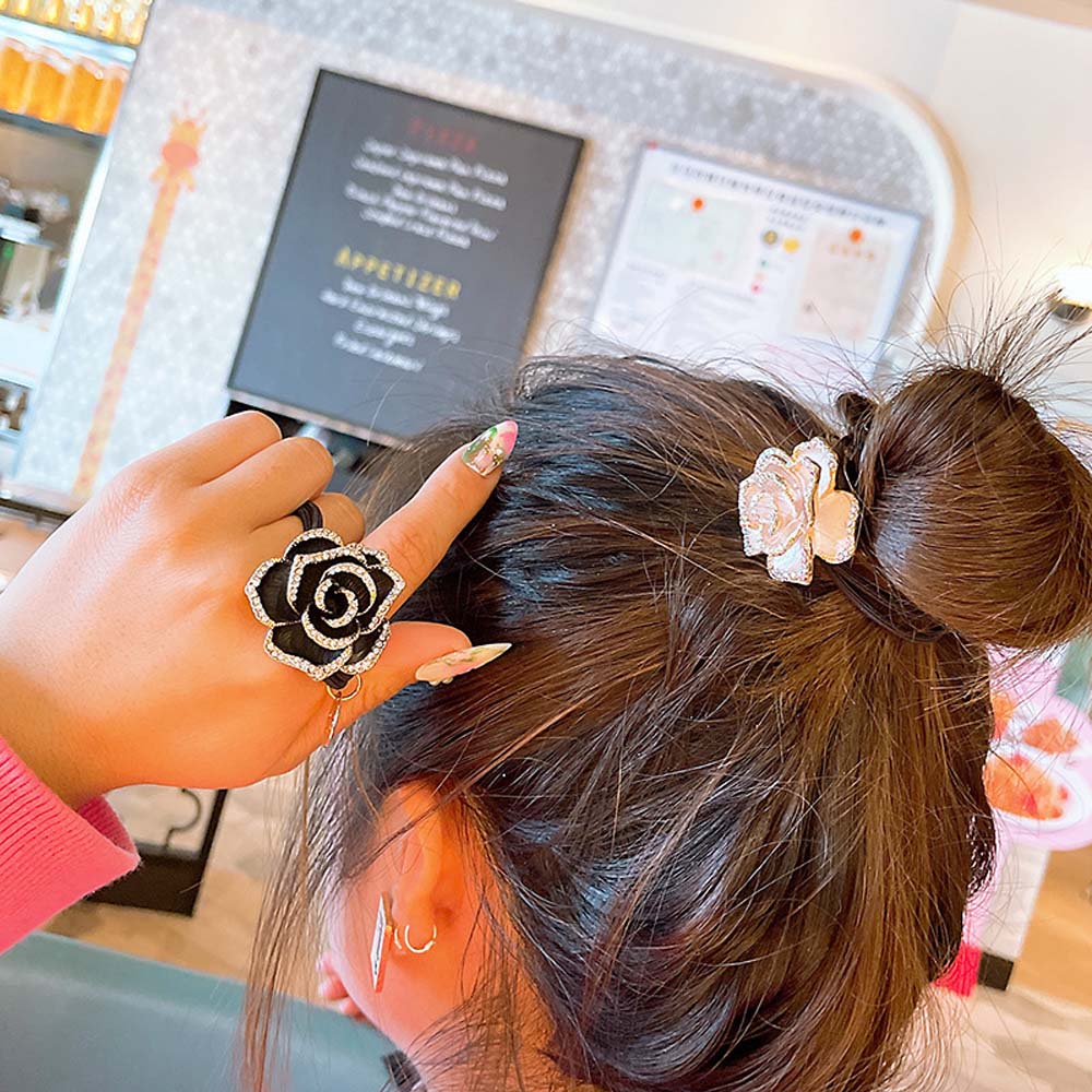 Dây Buộc Tóc Đính Hoa Xinh Xắn Cho Nữ