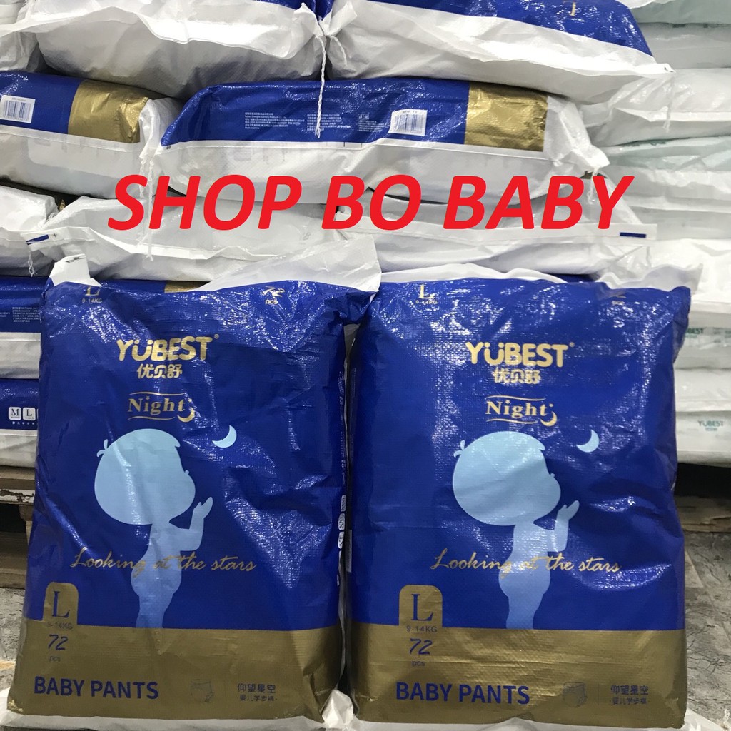 Tã / Bỉm Yubest Gold/Night/Angel nội địa trung size S90/M84/L78/XL72/XXL66/XXXL66 (hàng có tem phụ)