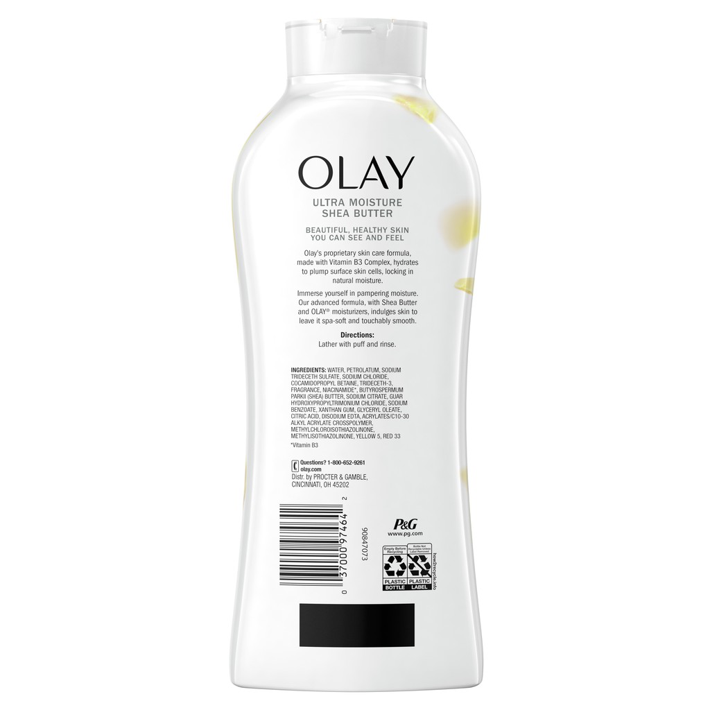 Sữa Tắm Olay Ultra Moisture Shea Butter Body Wash Bơ Hạt Mỡ Dưỡng Ẩm 650ml