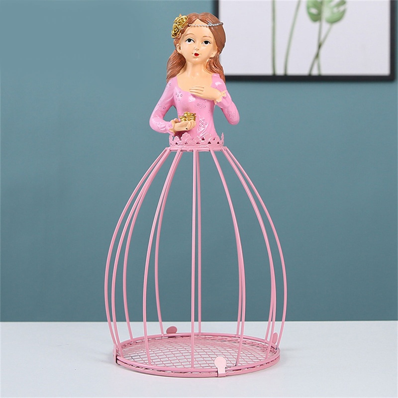 Chậu Hoa Bằng Kim Loại Kiểu Công Chúa Dùng Trang Trí Độc Đáo