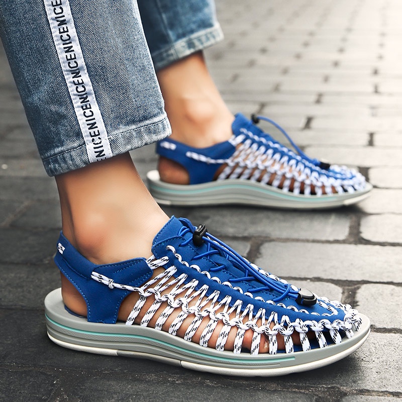 Giày sandal chống trượt thoáng khí cỡ 35-48 phong cách đi biển cho nam và nữ