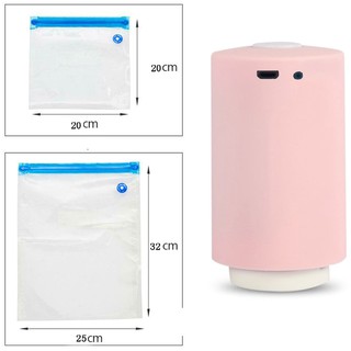 Máy hút chân không tự động sạc USB kèm túi đựng màu đen