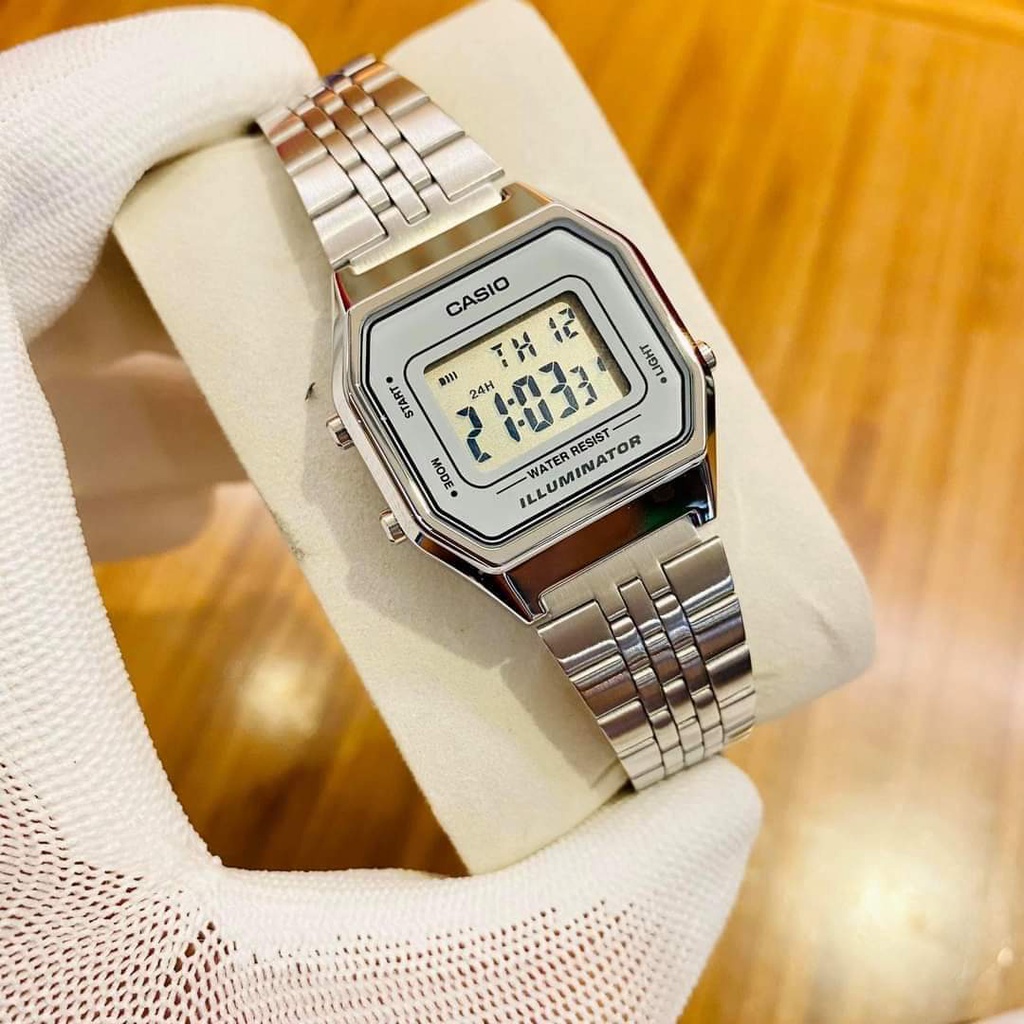 Đồng hồ nữ Casio LA680WA-1BDF dây đeo thép không gỉ cổ điển , sang trọng , đẳng cấp-CHILLER_STORE