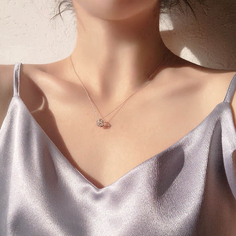 MANYUE Vòng cổ Bạc Mặt Hình Viên Kẹo Dễ Thương