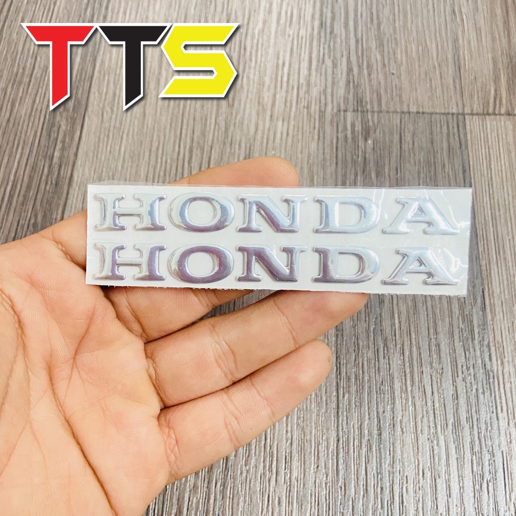 Một cặp chữ nổi HONDA dán bửng, dàn áo các dòng xe VARIO, CLICK, WAVE, DREAM