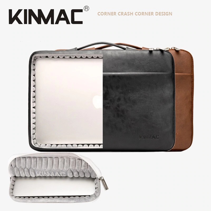 Túi chống sốc macbook laptop KINMAC 6 chiều da PU kháng nước cao cấp
