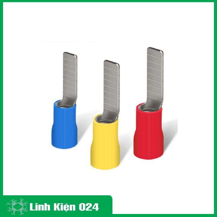 Đầu cốt dẹt bọc nhựa DBV1.25-14, DBV2-14 (gói 100 chiếc)