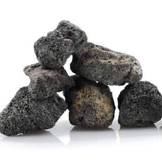 Đá nham thạch ĐEN 1kg - TRANG TRÍ HỒ THỦY SINH