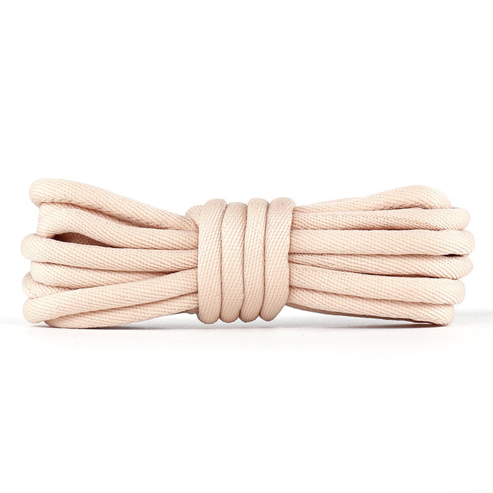 OFF WHITE 1 Cặp Dây Giày Tròn Bằng Polyester Chất Lượng Cao Không Phai Màu Unisex