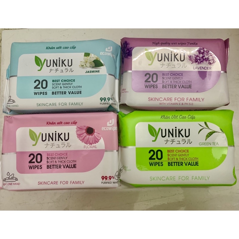Khăn ướt loại 20 tờ hàng cty xuất Nhật Bản chính hãng