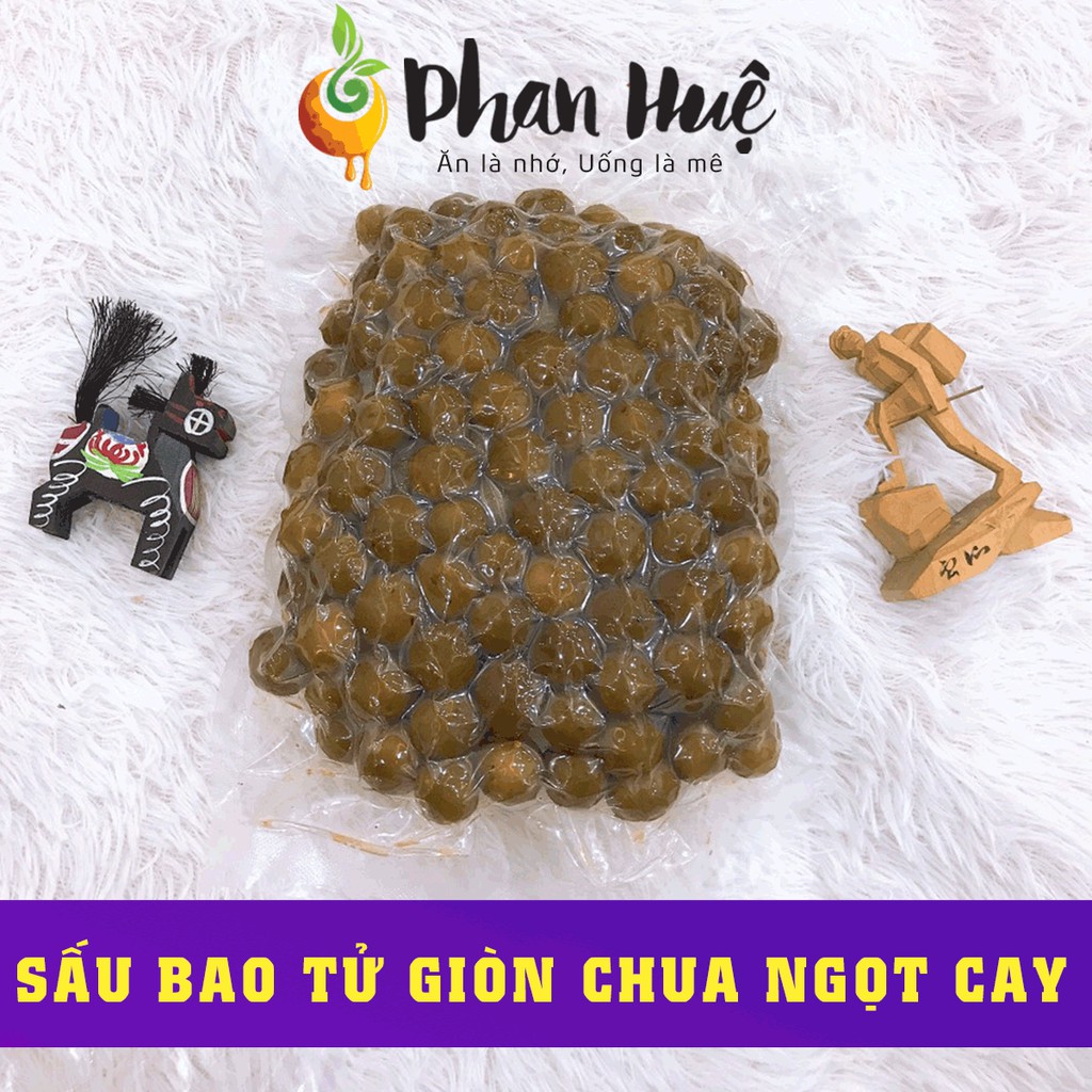 Ô mai xí muội sấu bao tử giòn chua ngọt cay PHAN HUỆ 1kg, sấu non chọn lọc, đặc sản hà nội, hút túi chân không