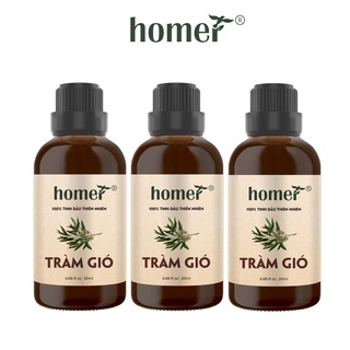 Combo 3 tinh dầu Tràm Gió Homer 20ml/chai