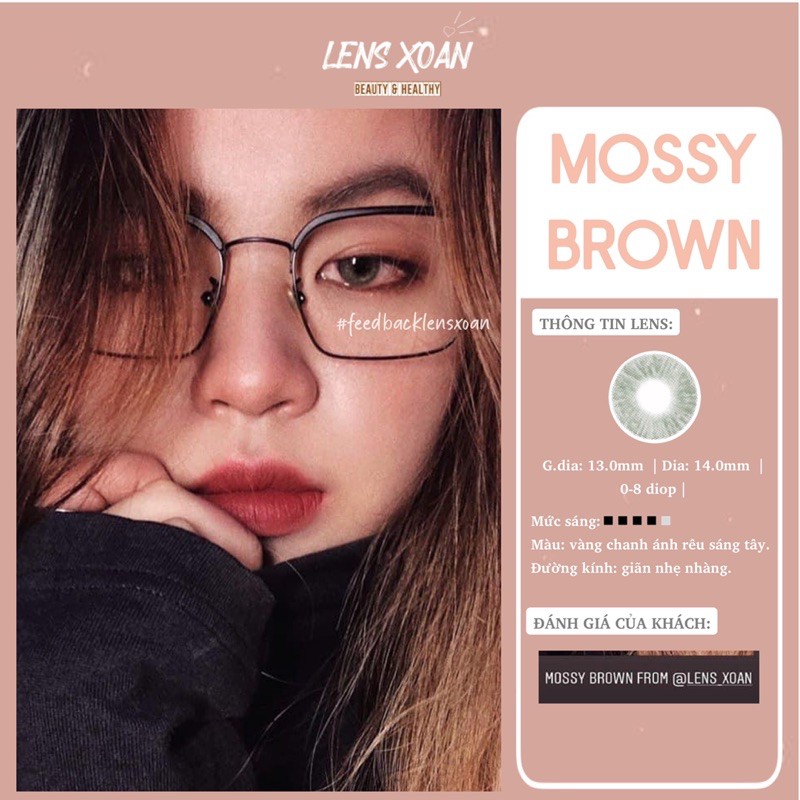 ÁP TRÒNG MOSSY BROWN ( VÀNG CHANH ÁNH XÁM)