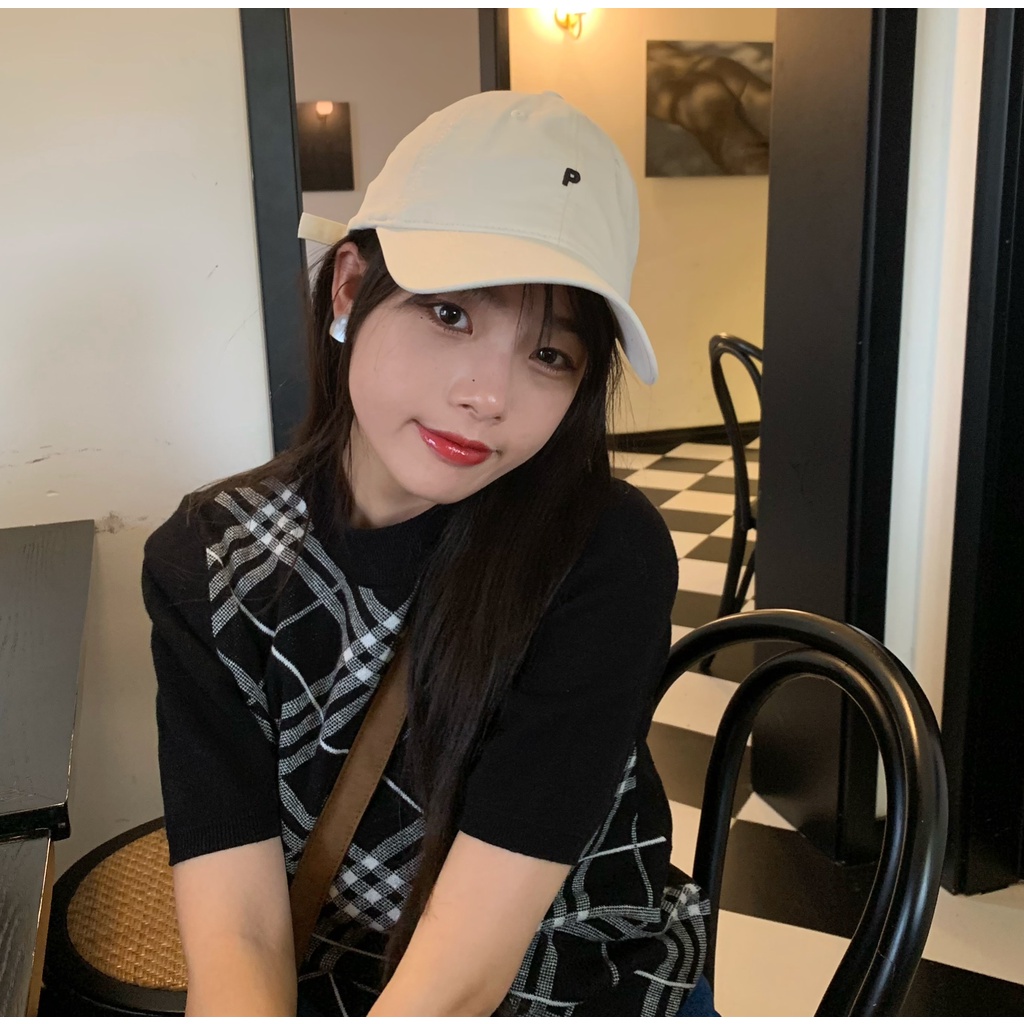 Grandma Chen / Mũ Bóng Chày Tròn Khoét Sâu Phiên Bản Hàn Quốc Dễ Phối Đồ Hợp Xu Hướng Cho Nữ