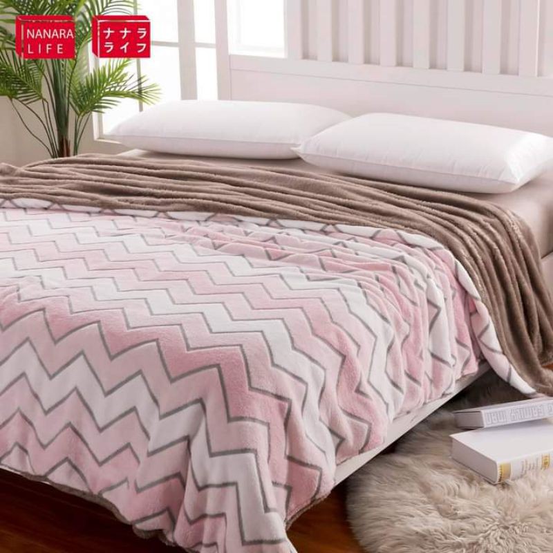 Chăn lông cừu 2 lớp nanara nhật bản