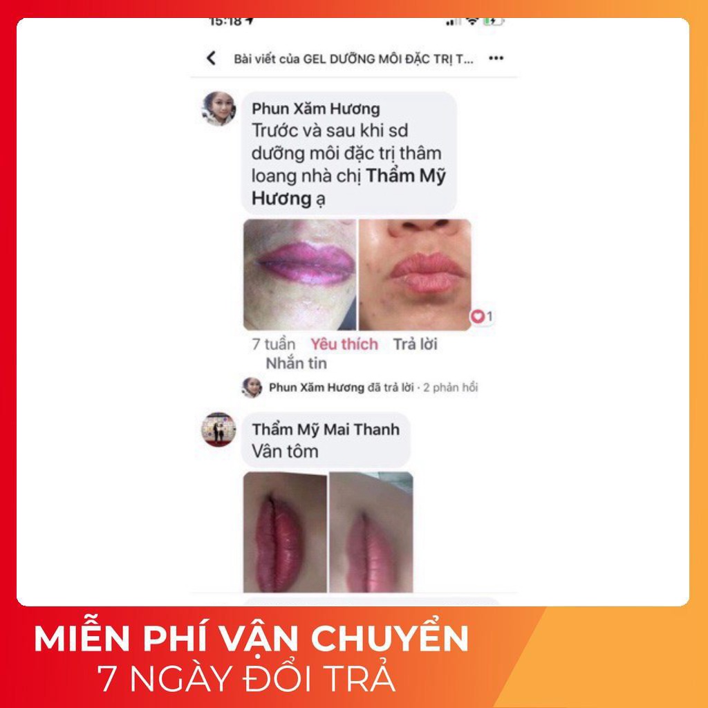 Dưỡng môi mỹ hương dùng sau xăm