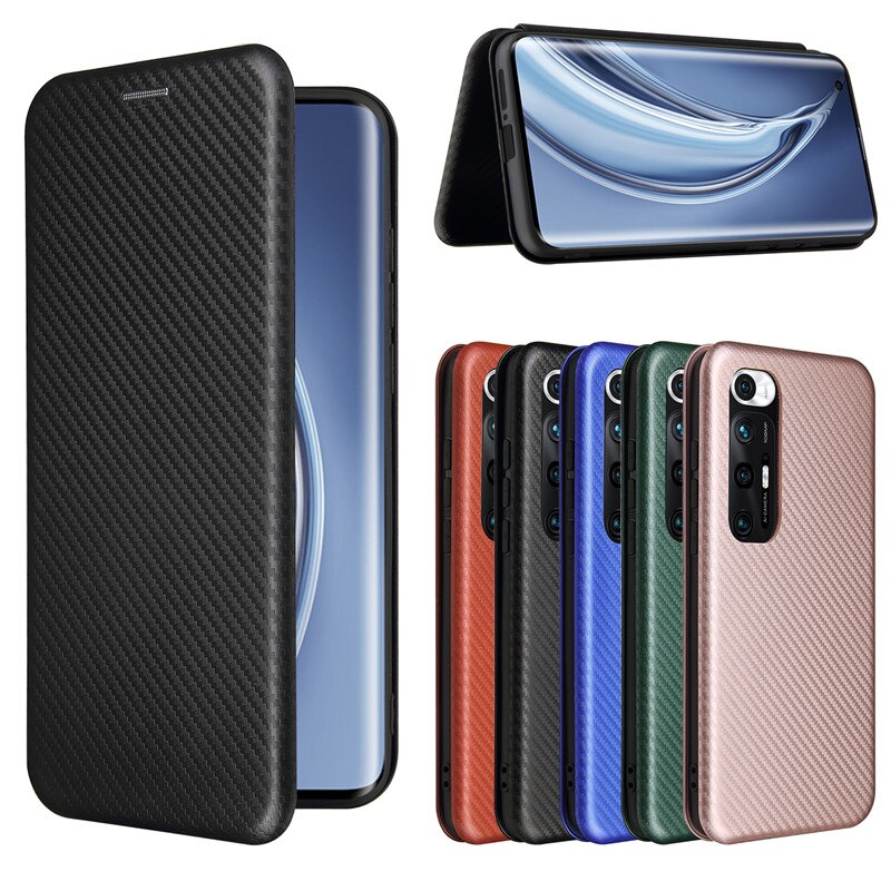 Bao Da Điện Thoại Dạng Ví Trơn Bóng Cho Dòng Xiaomi Mi 10s