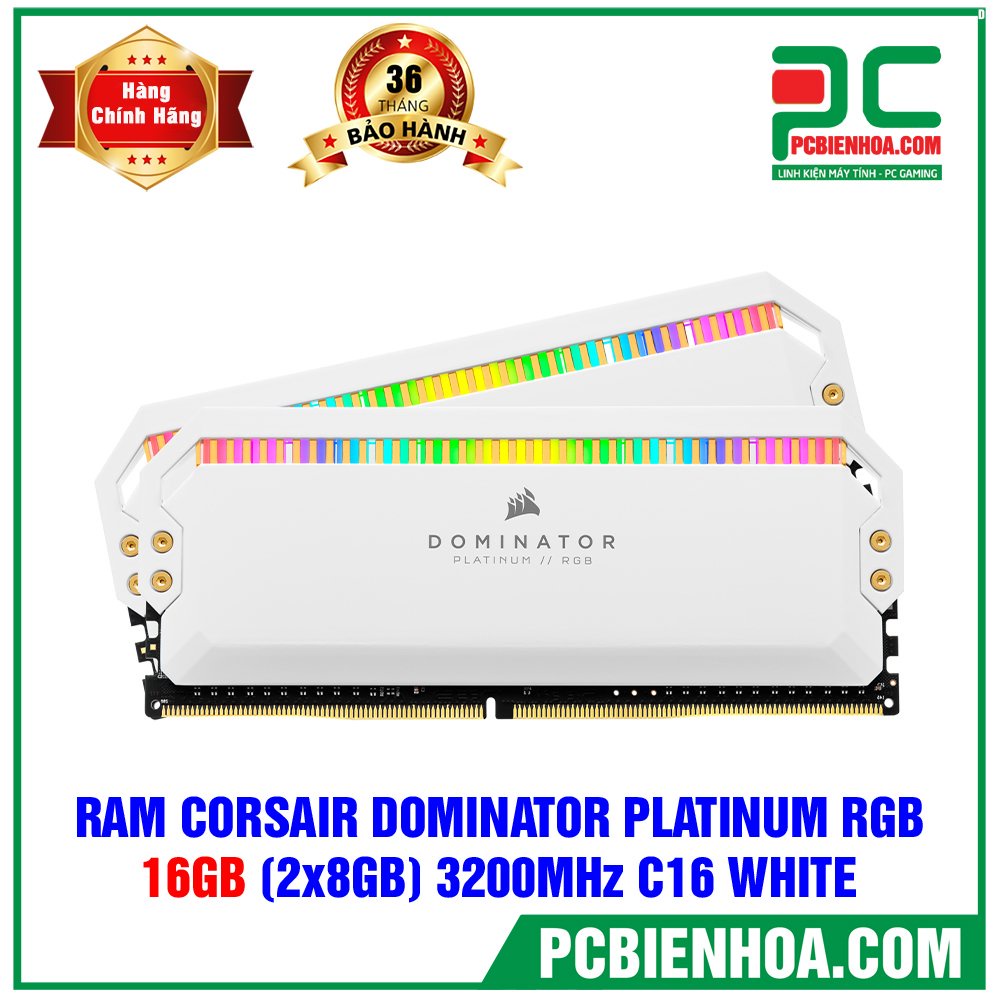 RAM CORSAIR DOMINATOR PLATINUM RGB 16GB 2X8GB BUS 3200 C16