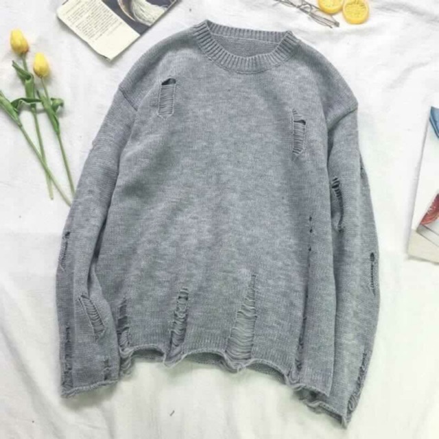 Áo len kiểu rách