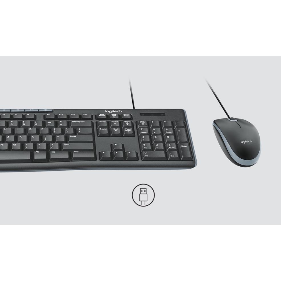 Bàn phím chuột Logitech MK200 có dây - Bảo hành 3 năm