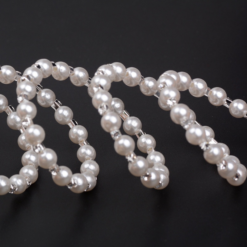 Flgo Vòng Tay Đính Kim Cương Giả Và Ngọc Trai Cho Cô Dâu