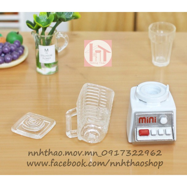 Miniature trang trí mô hình, dollhouse_máy xay sinh tố (1:12)
