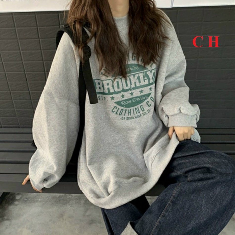 Áo hoodie tay bồng ulzzang🌸Áo nỉ sweater nam nữ form rộng unisex BROOKLYN chất nỉ bông🌸  Freeship🌸 Sale | WebRaoVat - webraovat.net.vn