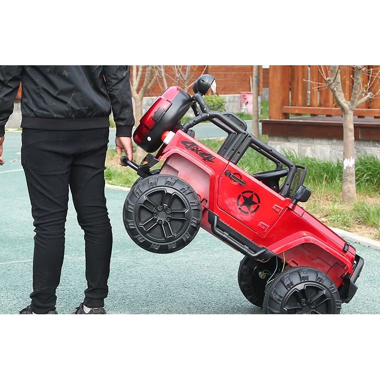 Xe oto điện trẻ em, xe ô tô điện cho bé TILO KIDS TLK-5678 kiểu dáng địa hình, có điều khiển từ xa, bluetooth