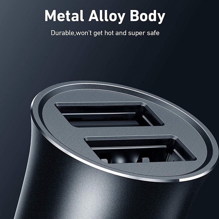 Tẩu sạc ô tô nhanh AUKEY CC-Q1 USB-A 24w 2.4A usb Mini cho ô tô chống cháy nổ Cho Xe Ô Tô