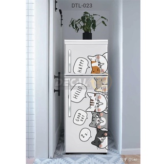 Decal chuyên dụng dán tủ lạnh máy lạnh máy giặt siêu đẹp Gia đình mèo Decal24h siêu bền đủ kích thước DTL-023