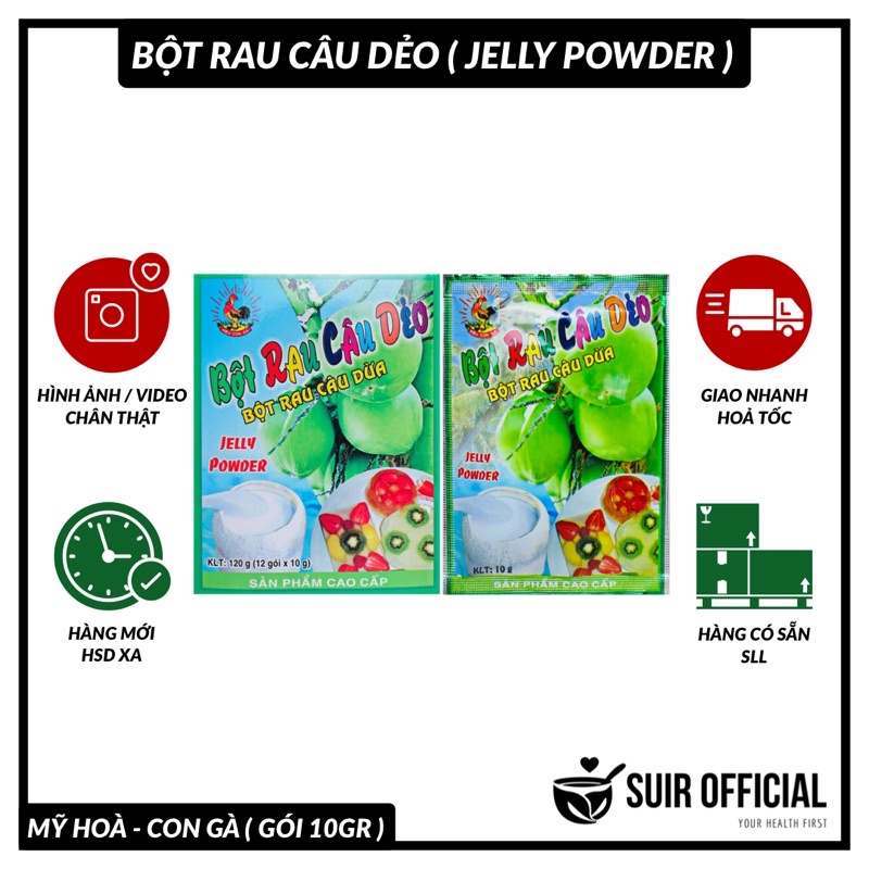 Bột Rau Câu Dừa Dẻo  / Mỹ Hoà / Việt Xô / Thiên Ý / ANN / Nguyễn Long / Hiệp Long / Hải Long / Thảo Vân