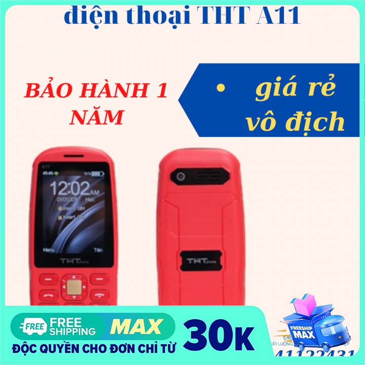 [BẢO HÀNH 1 NĂM]Điện thoại cho người già THT A11